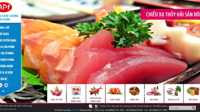 website C&ocirc;ng ty Cổ phần Chiếu xạ An Ph&uacute;