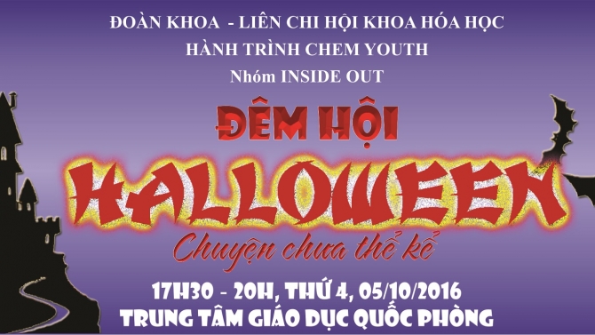 Thiết kế cover Đ&ecirc;m hội Halloween 2016