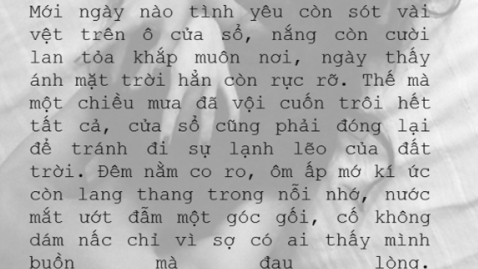 Đ&ocirc;i ba d&ograve;ng chắt lọc trong c&aacute;c b&agrave;i từng viết.