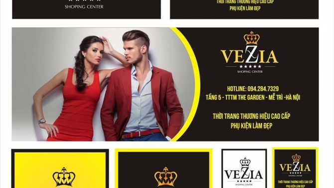 Thiết kế bộ nhận diện thời trang Vezia