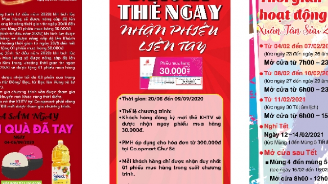Thiết kế POSM, tờ rơi,..