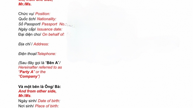 Dịch thuật hợp đồng, t&agrave;i liệu