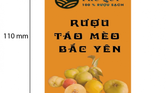 Thiết kế nh&atilde;n rượu Ph&uacute; Qu&yacute;