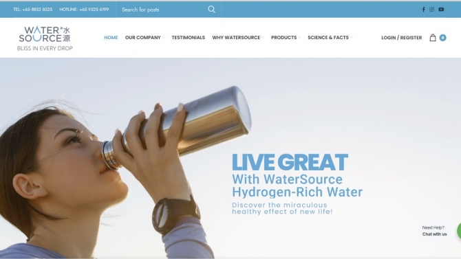 X&acirc;y Dựng Website E-Commerce Watersource Singapore