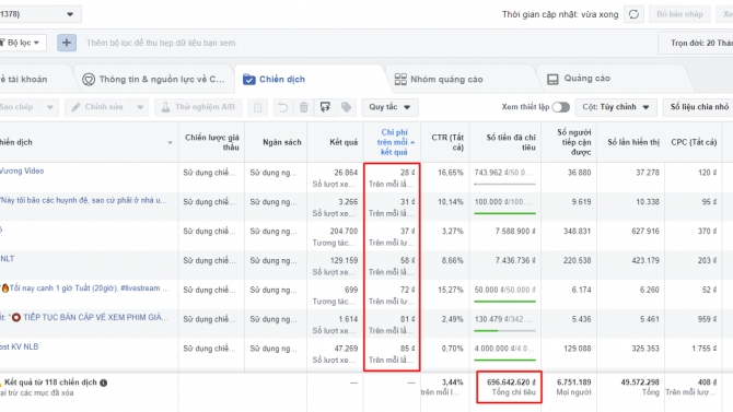 Quảng c&aacute;o Facebook