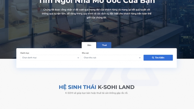 Thiết kế Website - BĐS K-SOHI Land
