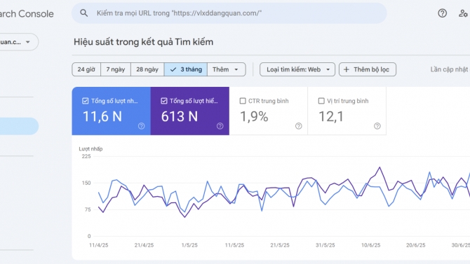 SEO website vlxddangquan