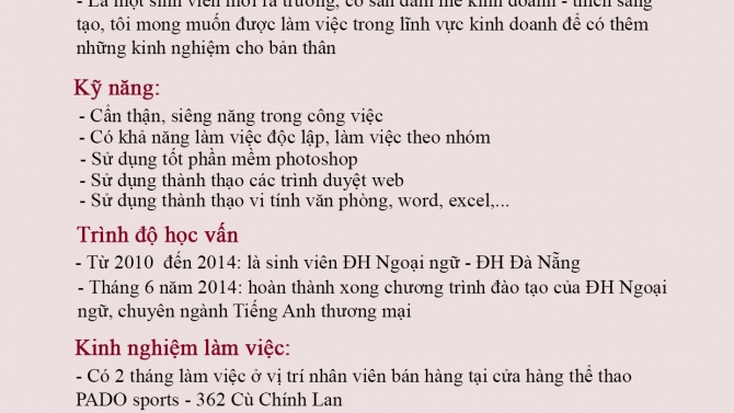 Nh&acirc;n vi&ecirc;n kinh doanh