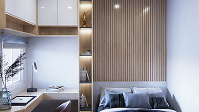 Thiết kế ph&ograve;ng ngủ chung cư