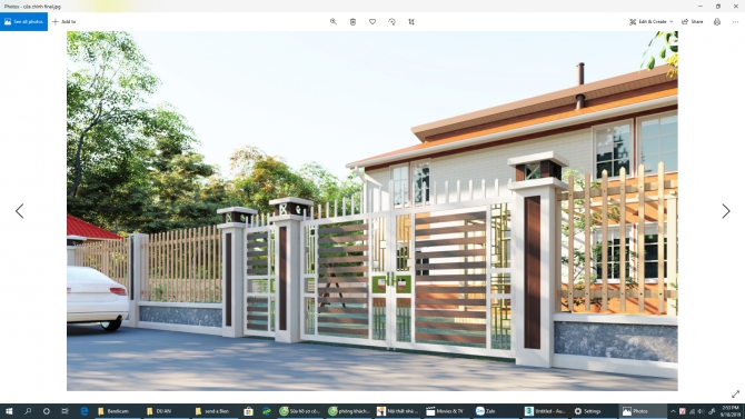 thiết kế h&agrave;ng r&agrave;o,cửa đi, ch&ograve;i nghỉ cho anh Bi&ecirc;n- Củ Chi