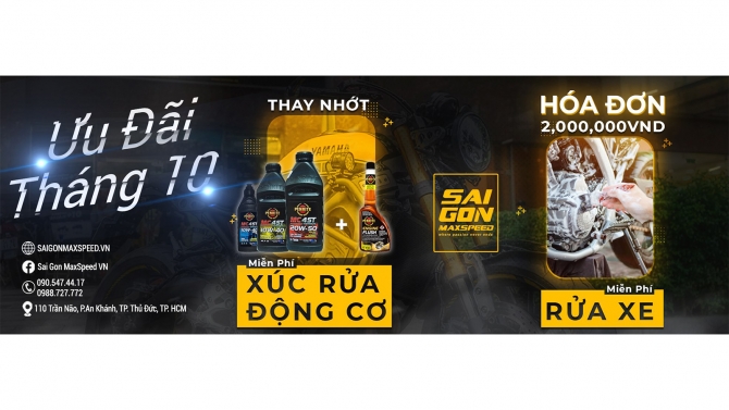 Thiết kế banner facebook cho Workshop Motor