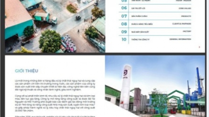 Bilingual company profile design