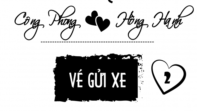 Ấn phẩm tiệc cưới