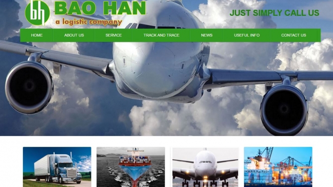 Thiết kế website Baohanlogistic