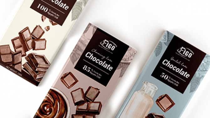 Thiết kế bao b&igrave; Chocolate FIgo