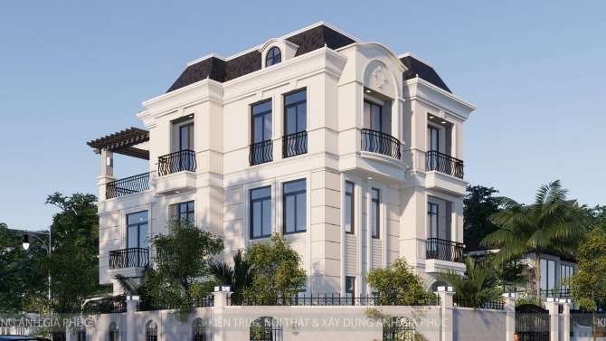 Nh&agrave; biệt thự 3 tầng