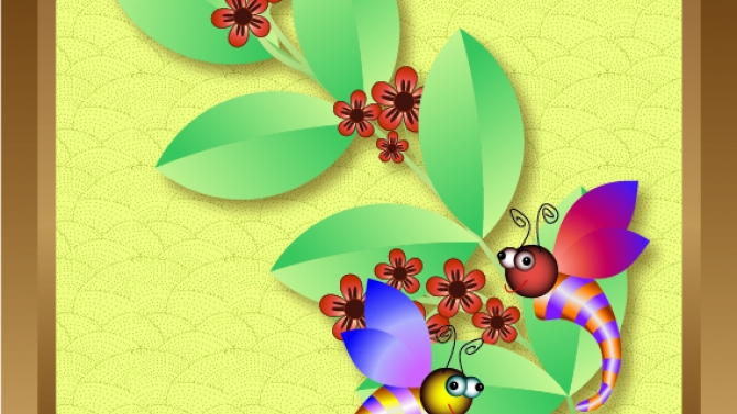 Flower embroidery