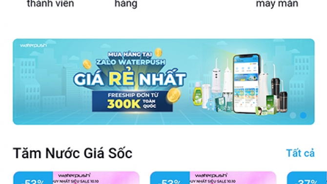 Waterpush - Zalo Mini App
