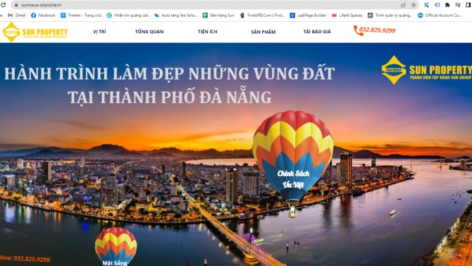 Thiết kế Lading page bất động sản