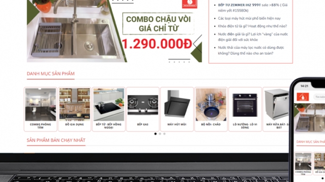 Website b&aacute;n h&agrave;ng