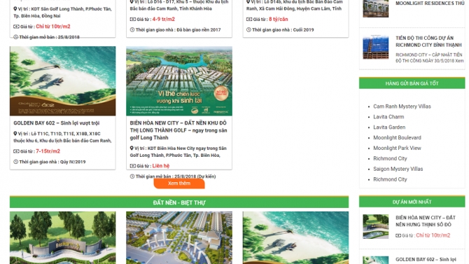 Thiết Kế Website Bất Động Sản