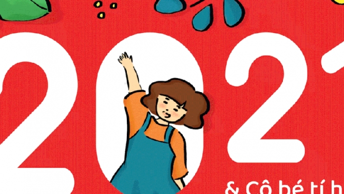 2021 with the Tiny Girl | Calendar Illustrations
