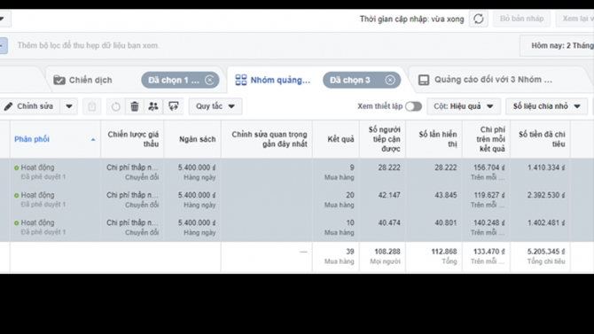 Chạy quảng c&aacute;o Facebook