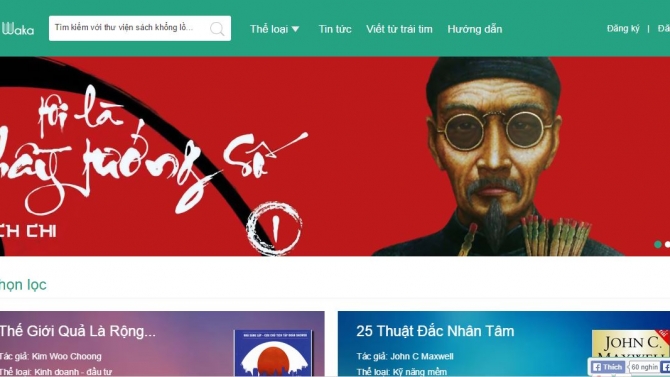 Website đọc s&aacute;ch online