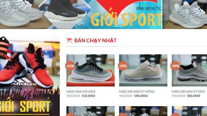 Thiết kế website gioisport.com
