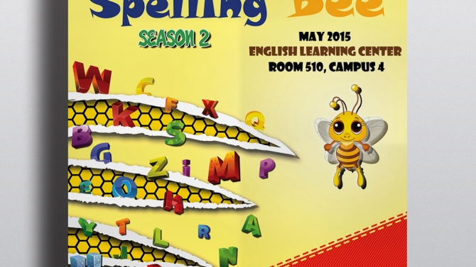 Thiết kế poster cuộc thi Spelling Bee