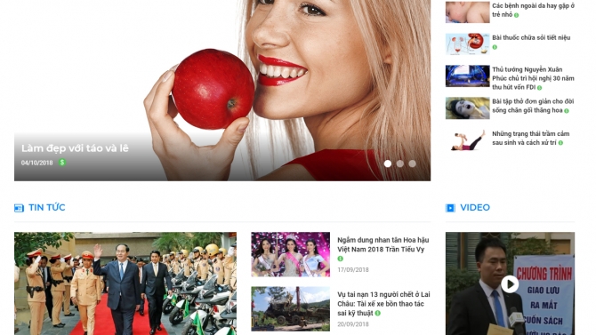 Thiết kế website sức khỏe cộng đồng - Laravel