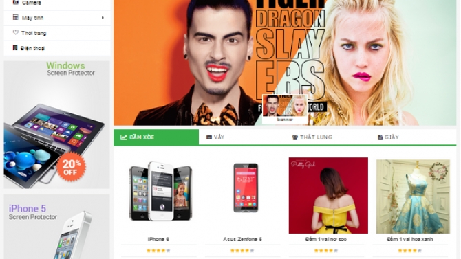 web b&aacute;n h&agrave;ng