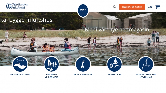 Website Oslofjordens Friluftsr&aring;d