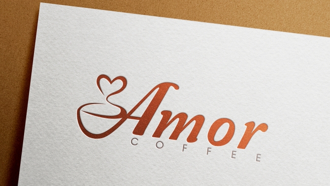 Thiết kế logo Amor coffee
