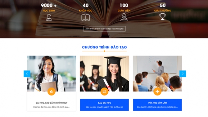 giao diện website trường Đại Học sư phạm Đ&agrave; Nẵng