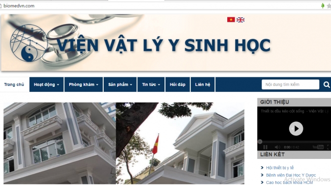 BIOMED - Website Viện Vật L&yacute; Y Sinh HCM