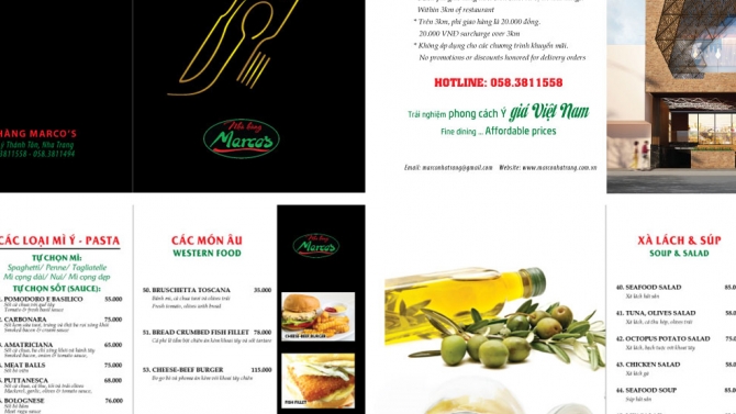 Thiết kế menu