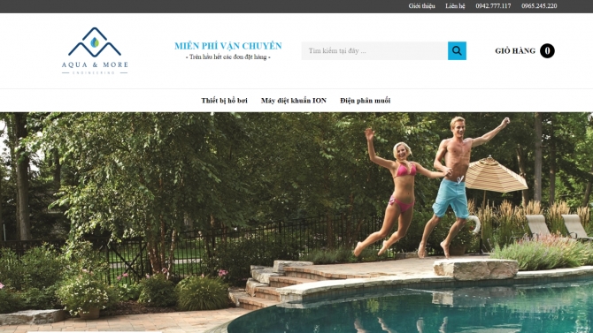 Dự &aacute;n x&acirc;y dựng website: aquapool.vn