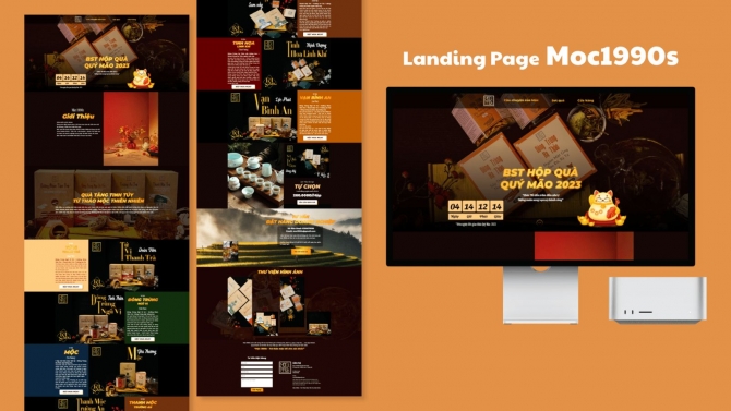 Thiết kế Landing page Mộc1990s