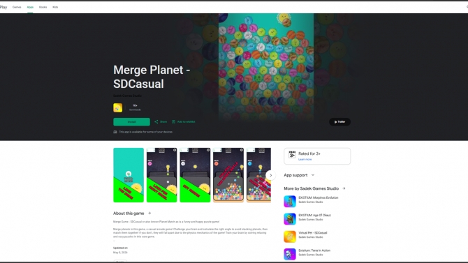 SDCasual: Planet Merge