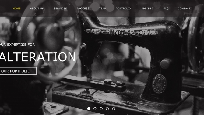 UI Website Fixxo - One Page Design