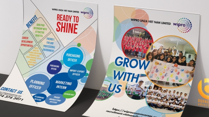 Thiết kế leaflet cho Wipro