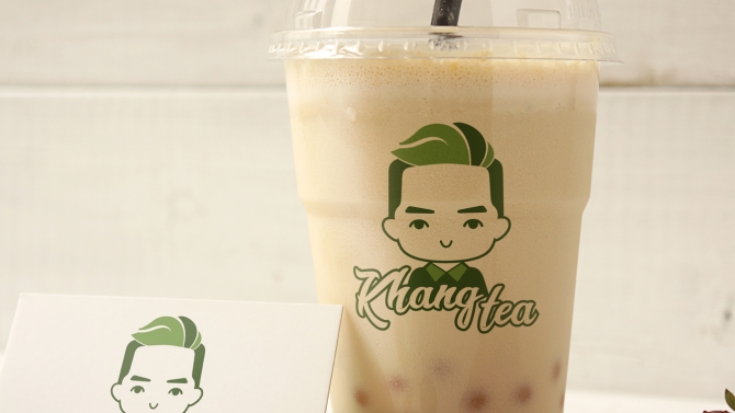 Thiết kế bộ nhận diện thương hiệu tr&agrave; sữa KHANG TEA