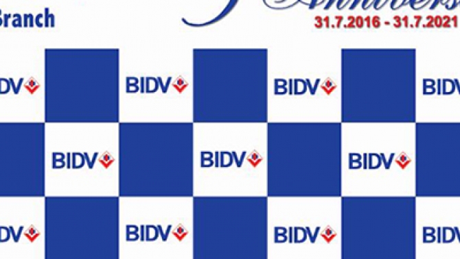 Thiết kế Backdrop cho BIDV