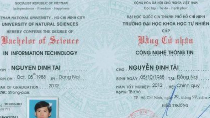 Cử nh&acirc;n c&ocirc;ng ngh&ecirc;̣ th&ocirc;ng tin
