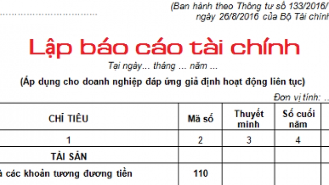 Lập b&aacute;o c&aacute;o t&agrave;i ch&iacute;nh, thuế, quản trị