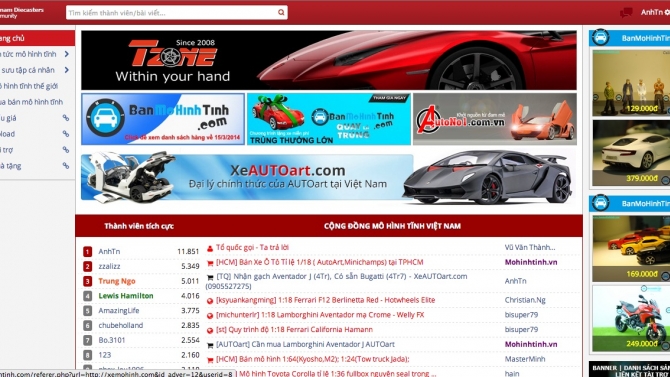 Thiết lế, lập tr&igrave;nh website Mohinhtinh.com