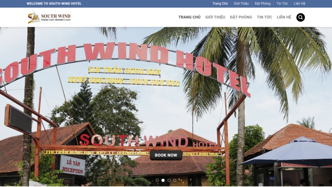 Dự &aacute;n x&acirc;y dựng website: southwindhotel.vn