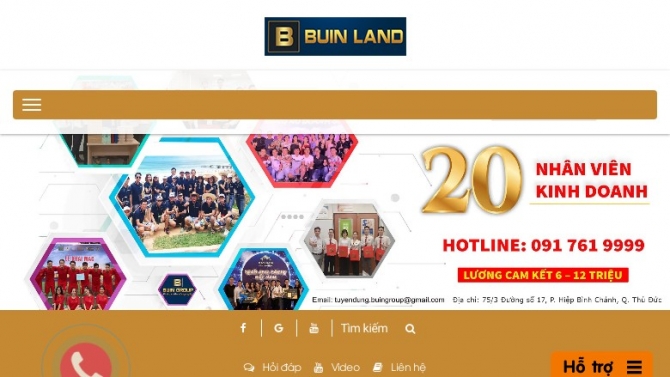 Web bất động sản - BuinLand