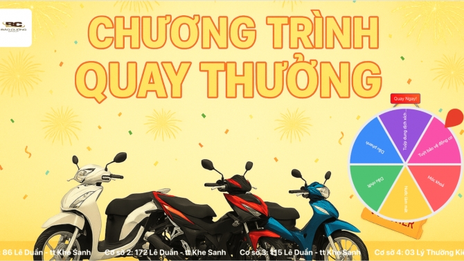 Web quay thưởng Honda Bảo Cường